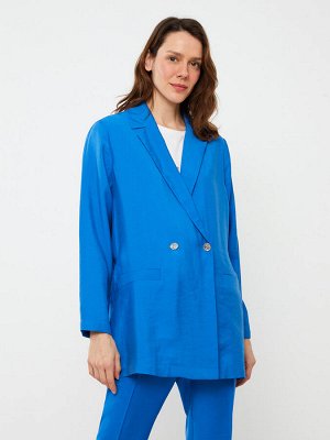 Однотонная женская куртка с длинным рукавом