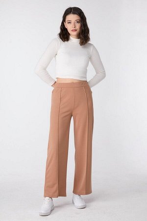 Прямые женские норковые брюки среднего размера — 23868