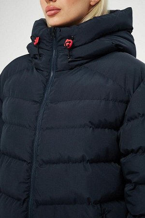 Женское водо- и ветрозащитное надувное зимнее пальто с капюшоном BDM-300
