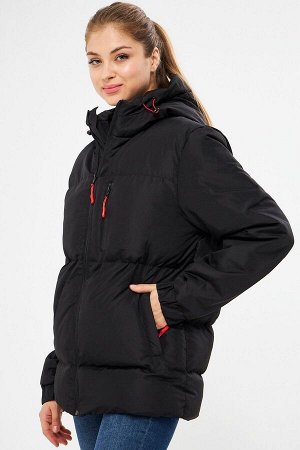 Женское надувное зимнее спортивное пальто с водо- и ветрозащитной защитой с капюшоном RCBDM-400