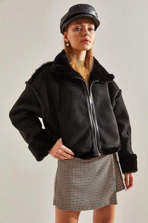 Женское плюшевое ламинированное пальто Araboy