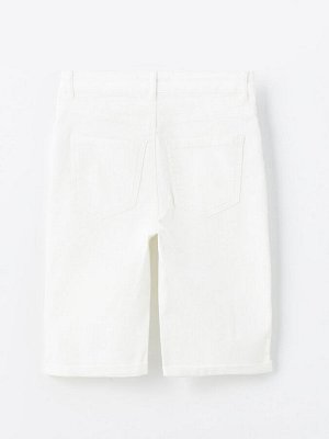 Женские джинсовые шорты узкого кроя с нормальной талией