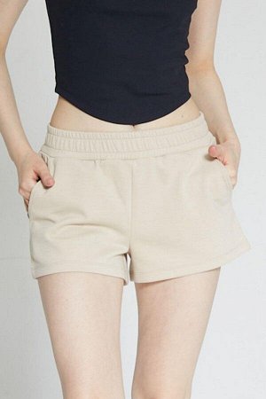 Бежевые женские короткие шорты Soft Touch - Eva