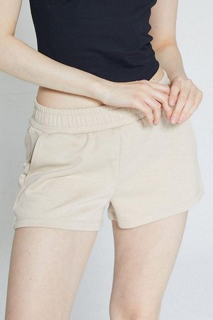Бежевые женские короткие шорты Soft Touch - Eva