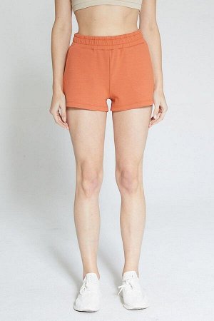 Оранжевые женские короткие шорты Soft Touch - Eva