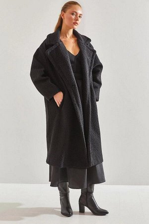 Женское длинное пальто-букле Stash 8087 60141011