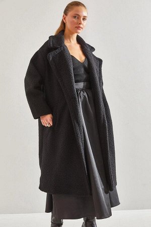Женское длинное пальто-букле Stash 8087 60141011