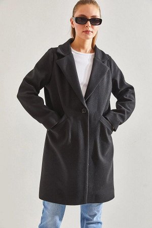 Женское кашемировое пальто на одной пуговице 8090 60141012