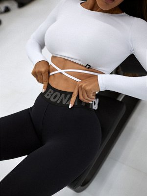 Леггинсы Bona Fide: Bona GoldStandard "Black" от бренда спортивной женской одежды Bona Fide
