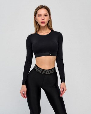 Рашгарды Bona Fide: Rashguard Mini "Black" от бренда спортивной женской одежды Bona Fide