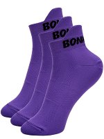 Носки Bona Fide: Socks &quot;Violet&quot;(3 пары) от бренда спортивной женской одежды Bona Fide