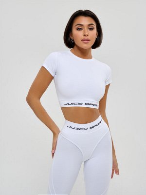 Рашгарды Bona Fide: Midi Rash "Juicy White" от бренда спортивной женской одежды Bona Fide