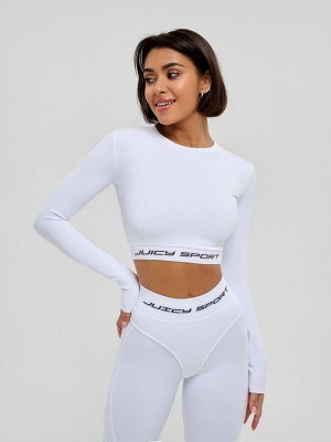 Рашгарды Bona Fide: Rashguard Midi "Juicy White" от бренда спортивной женской одежды Bona Fide