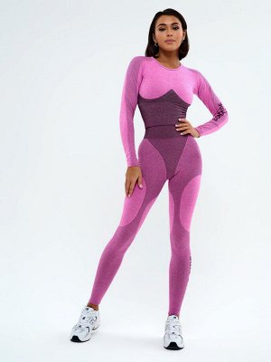 Леггинсы Bona Fide: Majestic "Pink" от бренда спортивной женской одежды Bona Fide
