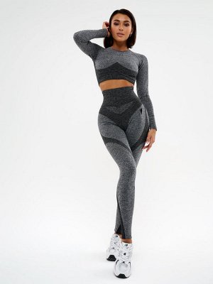 Леггинсы Bona Fide: Frintezza "Gray" от бренда спортивной женской одежды Bona Fide