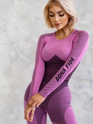 Рашгарды Bona Fide: Majestic Rash "Pink" от бренда спортивной женской одежды Bona Fide
