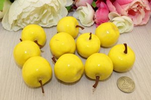 Яблоки желтые, 35мм, упаковка 100шт(+-5)