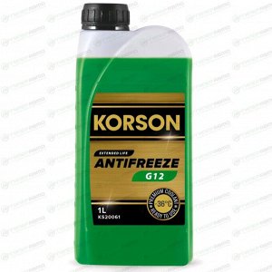 Антифриз Korson Extended Life Antifreeze, OAT, G12, красный, -36°C, 1л, арт. KS20061