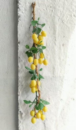 Вязанка Лимоны мини. 55 см.