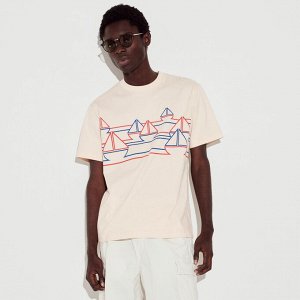 UNIQLO MoMA - хлопковая футболка унисекс с принтом-картиной
