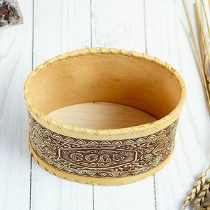 Туес «Соль», 14*8,5*15 см, береста
