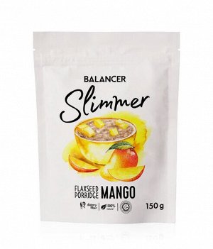 Натуральная льняная каша BALANCER Slimmer с кусочками вяленого манго, 150 г