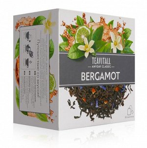 Чай черный TEAVITALL ANYDAY CLASSIC «Бергамот», 38 фильтр-пакетов