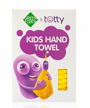 Greenway Детское полотенце для рук Green Fiber &amp; Totty, желтое