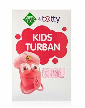 Greenway Детский тюрбан для волос Green Fiber &amp; Totty, розовый