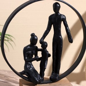 Сувенир «Семья», 23x10.5x27 см, полимерная смола, манговое дерево