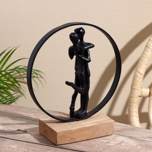 Сувенир «Парочка», 24x9x26.5 см, полимерная смола, манговое дерево