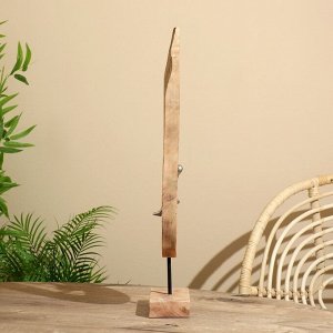 Сувенир «Качель», 18.5x9x62 см, алюминий, манговое дерево