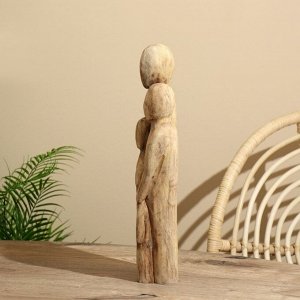 Абстракция «Семья», 15.5x7x41.5 см, манговое дерево