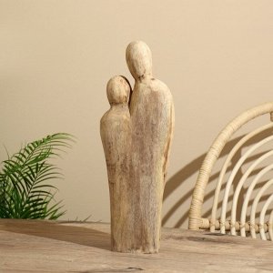 Абстракция «Семья», 15.5x7x41.5 см, манговое дерево