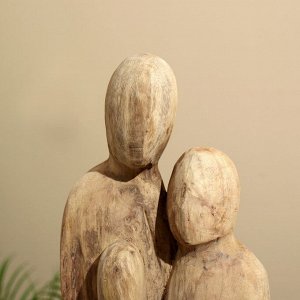 Абстракция «Семья», 15.5x7x41.5 см, манговое дерево