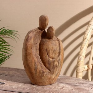 Абстракция «Семья», 16x7x26 см, манговое дерево