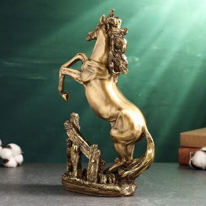 Фигура "Лошадь на камне большая" 31х21х10см, бронза