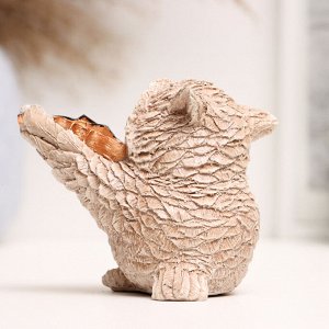 Фигурка гипс «Сова со скрипкой», коричневая, 11x8x6 см