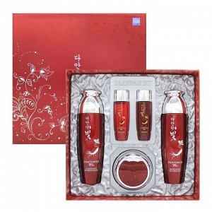 DAANDAN BIT Набор для ухода за кожей с женьшенем и галактомисисом Daandan Bit Premium Red Ginseng 3Set Galactomyces 99%, Skin 150+30мл, Emulsion 150+30мл, Cream 50мл.