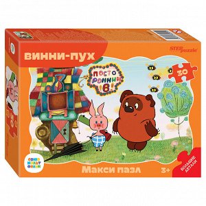 Контурный МАКСИ пазл 30 эл. "Винни Пух" (С/м) 64001