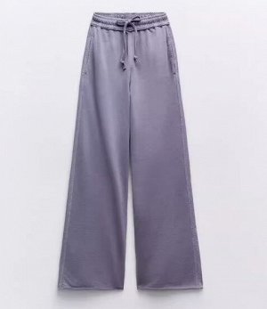 БРЮКИ ШИРОКИЕ В РУБЧИК  арт. 3199306, серый