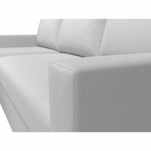 Угловой диван «Траумберг», левый угол, механизм дельфин, экокожа, цвет белый