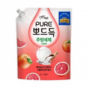 889035 "Pigeon" "Пьюэ" Гель для мытья посуды  Grapefruit   (подходит для мытья овощей и фруктов) мэу 1,2 л 1/10