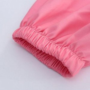 Комплект для девочки: футболка с принтом + джоггеры с градиентом, розовый/красный/белый