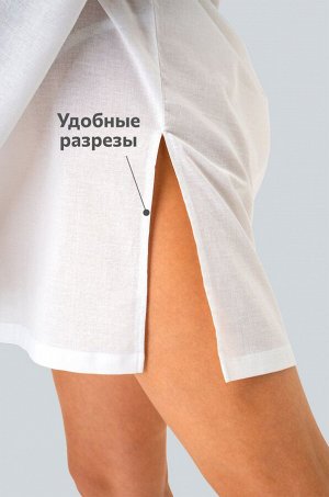 Хлопковая пляжная эко-туника с капюшоном Happyfox