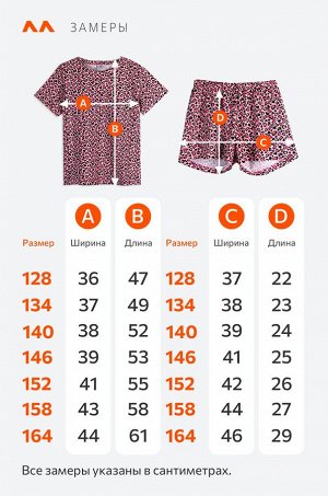 Хлопковая пижама для девочки с шортами Happyfox