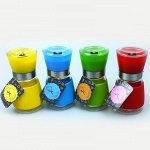 Мельница для специй, 13х6,5см, стекло, силикон, серия Колор 1/72