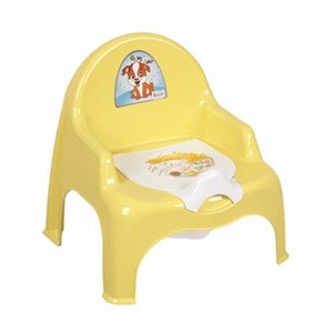Горшок-кресло детский с крышкой желтый НИШ 1/15 11101жел.