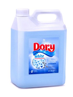 Гель-концентрат для стирки белого Dory White Технология бережной стирки 5л Для одежды всех членов семьи Безопасен с 0+