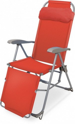 Кресло -шезлонг с подножкой (ДхШхВ):820х590х1160 мм гранат 1/1 К3гранат